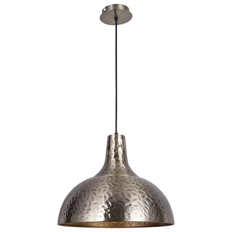Post Modern Elegant Champagne Gold Metal Hanging Pendant Light