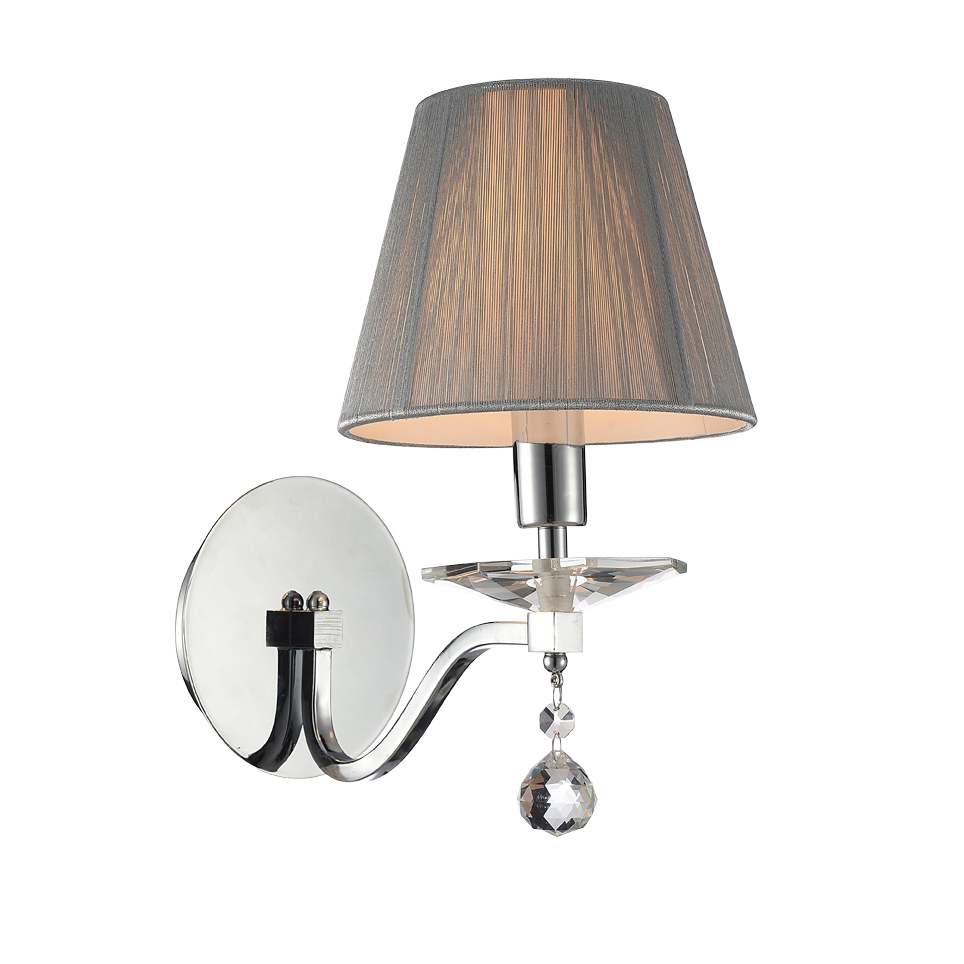 Modern crystal wall lamp high-end beautiful E14 bedside wall lamp bedside corridor wall lamp
