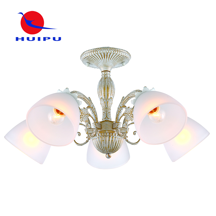 Modenr Luxury glass shade ceiling chandelier lights
