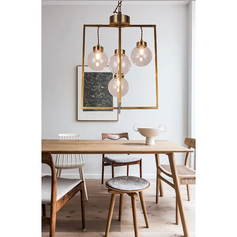 Luxury modern gold pendant lamp hotel home villa apartment decoration with G9  lamp holder
