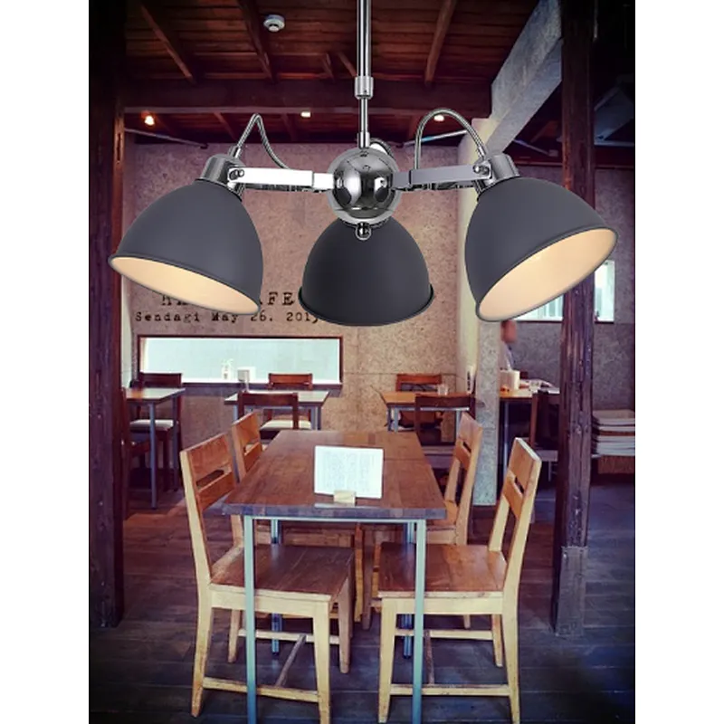 European Industrial style iron art E27 chandelier pendant light