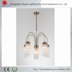 French style AB color glass crystal electric energy saving chandelier lamp
