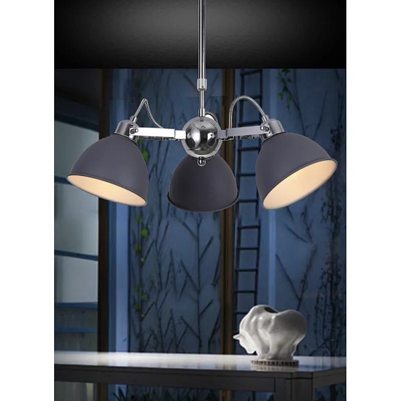 European Industrial style iron art E27 chandelier pendant light