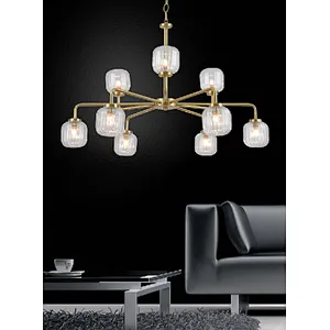 China wholesale 9 lights chandelier luxury modern beautiful gold indoor lighting