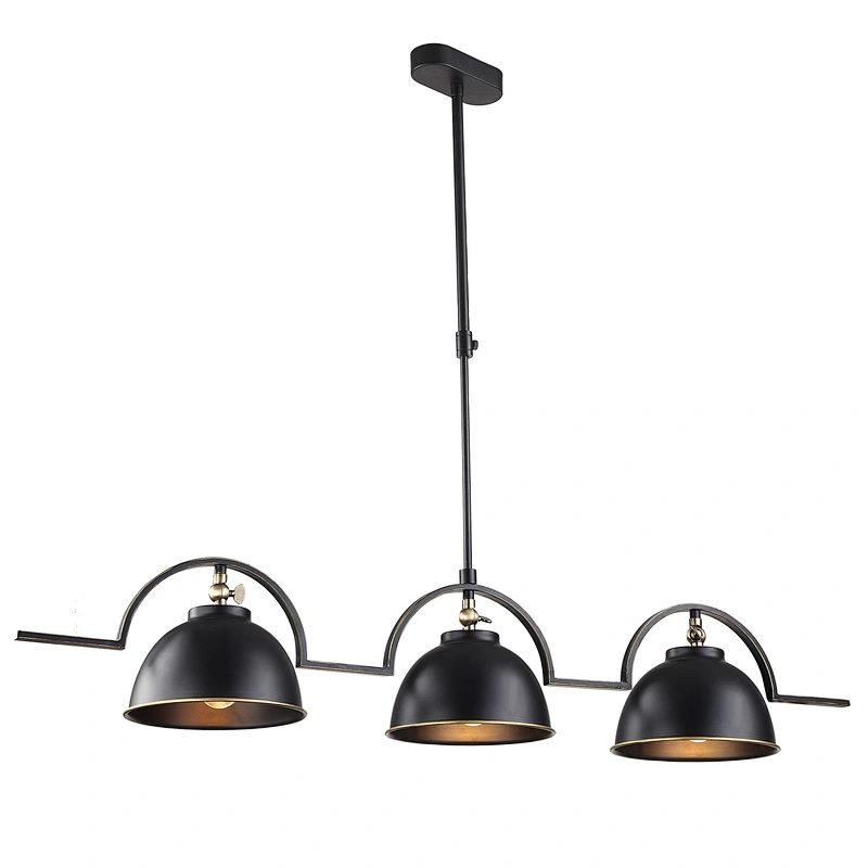 Industrial spray paint black iron art pendant light restaurants cafes bars decoration light