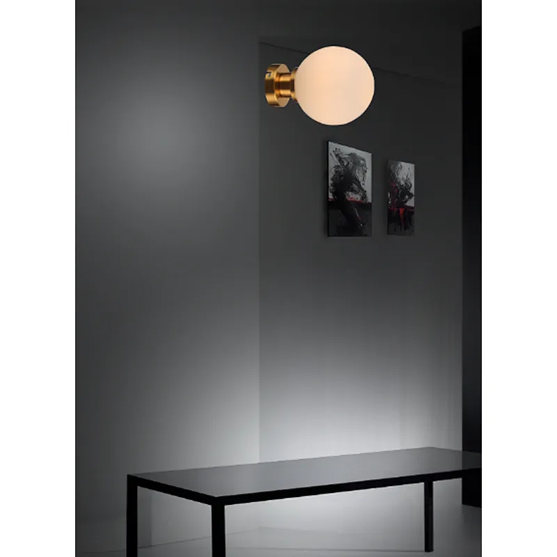 European modern opal glass wall ceiling light