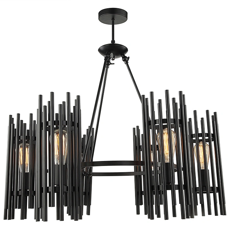industrial shabby chic cage chandelier
