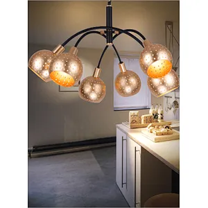 European modern luxury metal chandelier pendant light