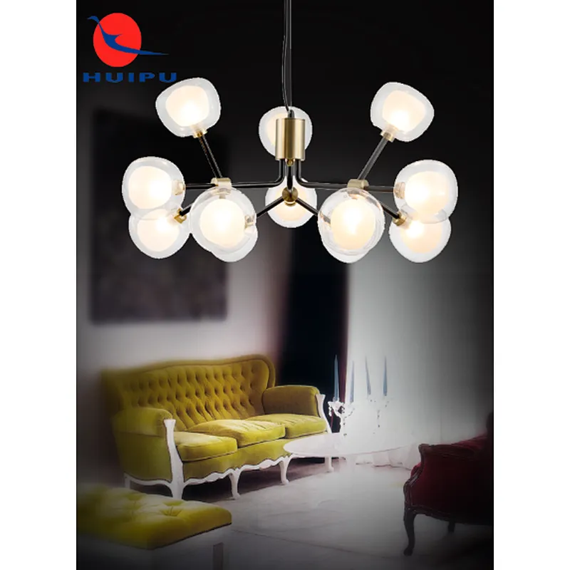 modern simple creative fancy chandelier pendant light high-end home hotel decoration G9*12 pendant light