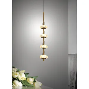 LED crystal pendant light nordic modern luxury stairs shopping malls  villa home interior decoration lights