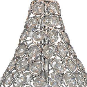 New Design fabric shade crystal table lamps for bedroom
