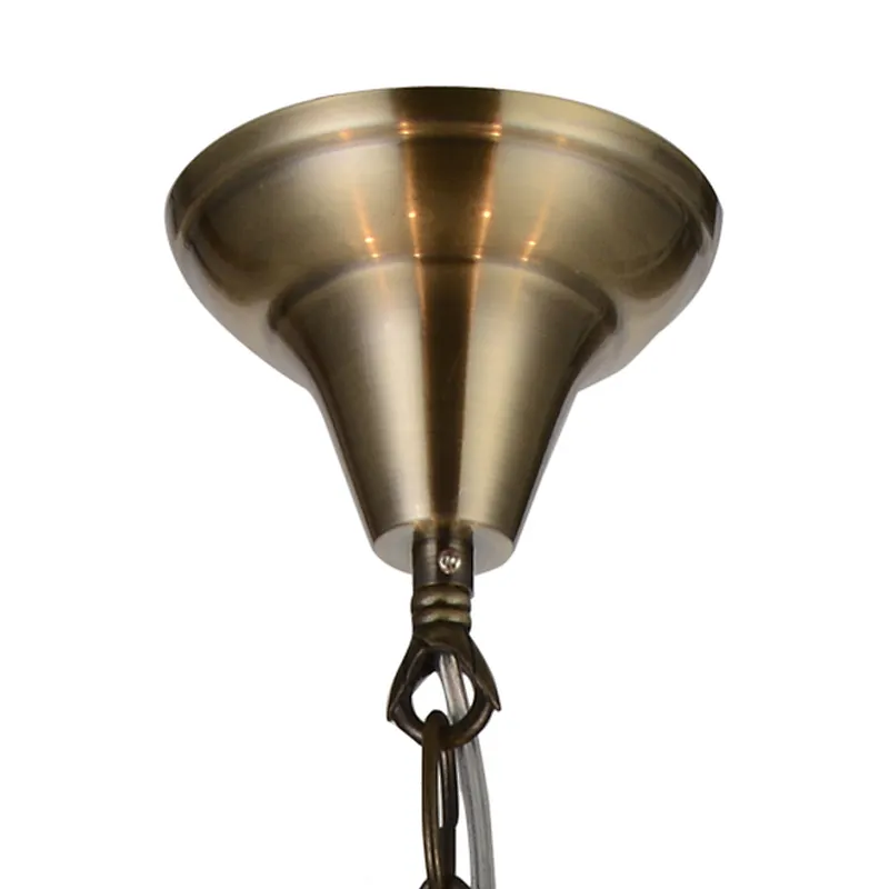 new design antique brass fabric chandelier lamp