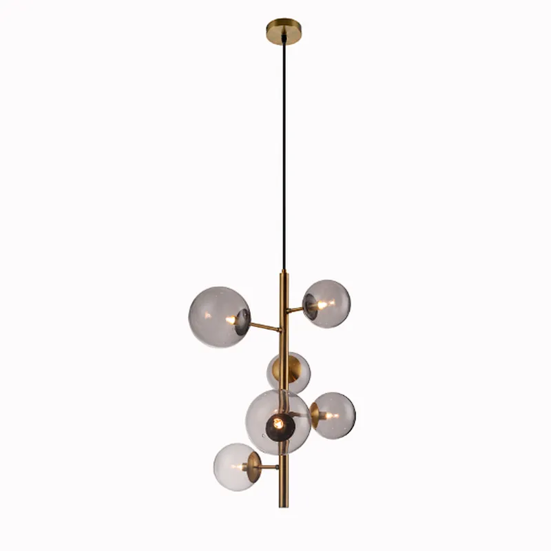 Beautiful modern creative grey glass pendant light restaurant bar home hotel decoration led pendant light