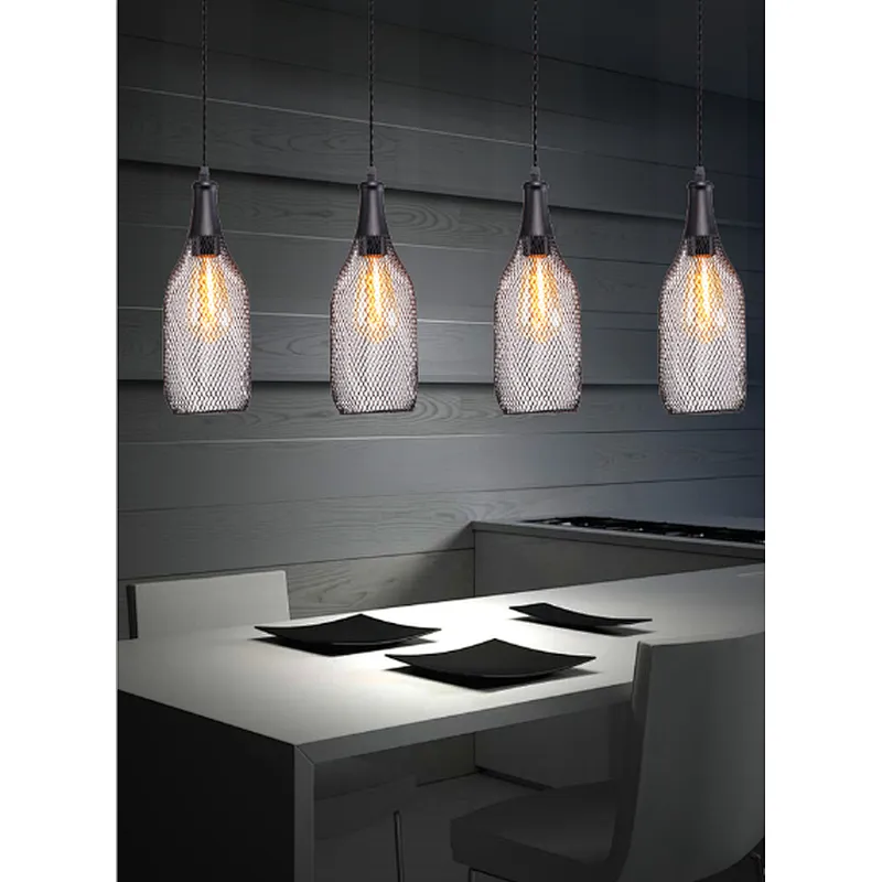 American black mesh lamp industrial style high quality E27 home hotel bar coffee shop decoration pendant light