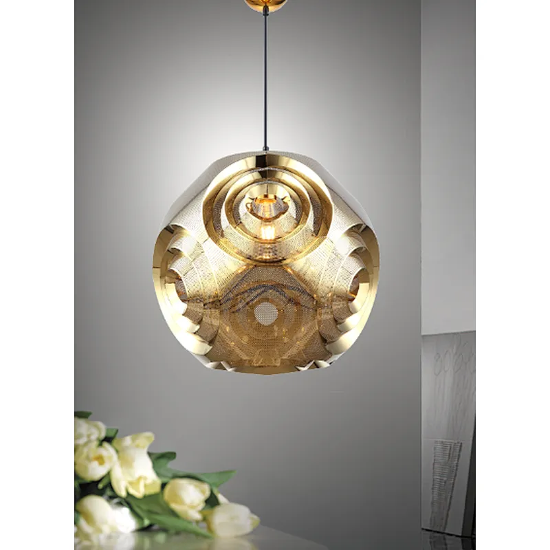 Nordic modern luxury gold rose E27 pendant light beautiful fancy restaurant bar home hotel decoration pendant light
