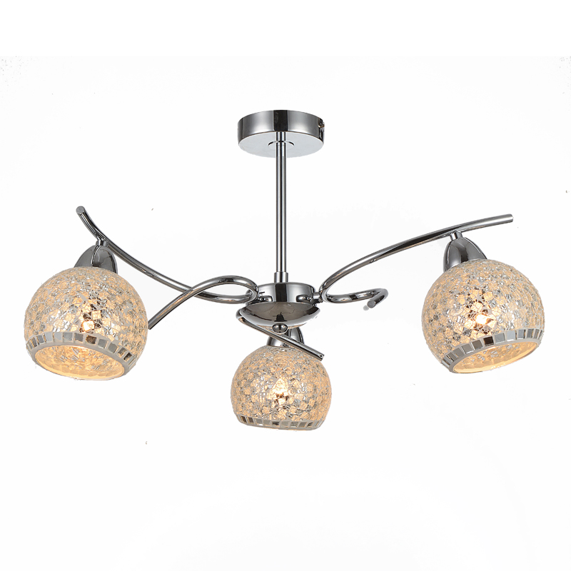 Mosaic glass ceiling lamp modern luxury E27 decoration ceiling light