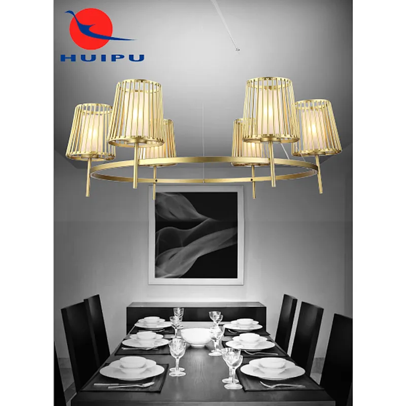 Modern luxury elegant nobel gold chandelier pendant light