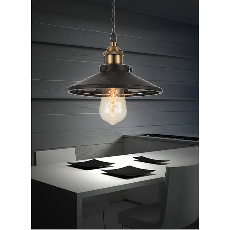 retro hanging light industrial style metal E27 pendant light