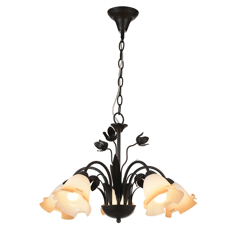 UK hand made flower shade glass chandelier pendant lamp