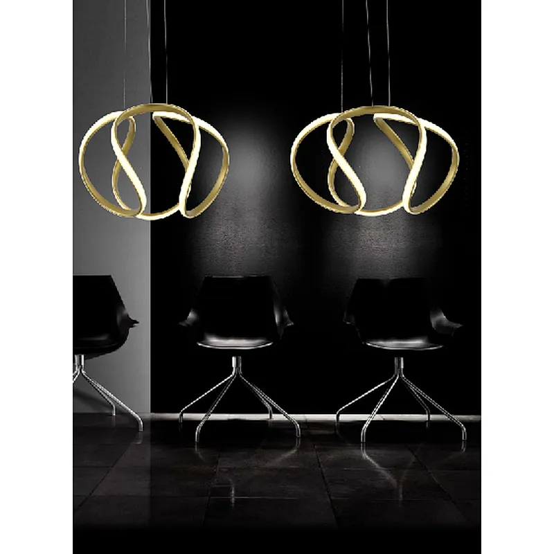 LED Aluminum pendant light Nordic style modern luxury gold pendant lamp for home hotel office