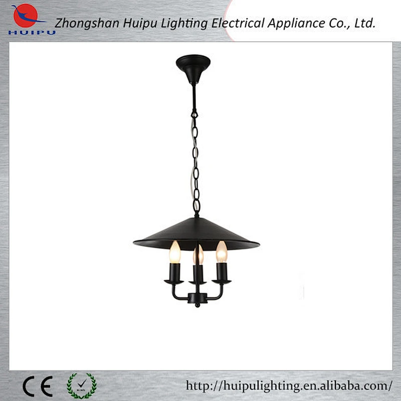 old style living room black candle chandelier light