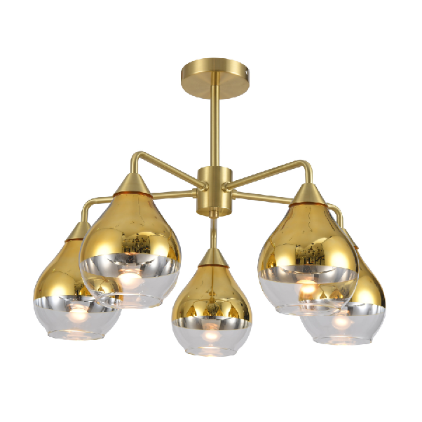 European contemporary gold ceiling lamp wholesale modern luxury E27 ceiling lamp for house