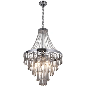 New design modern fashion grey glass water drop pendant light elegant luxury high quality E14*5 pendant ligjht