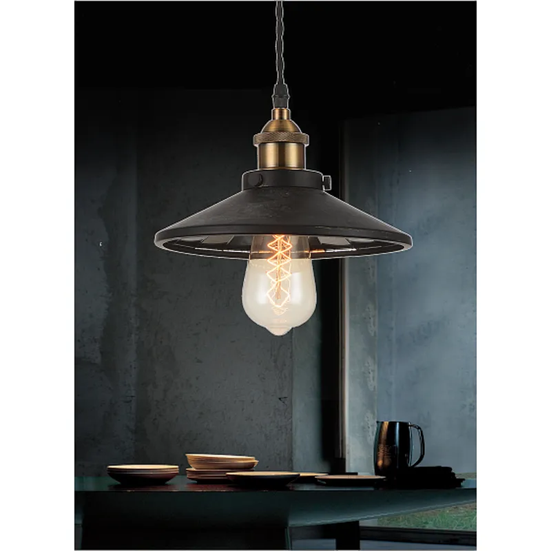 retro hanging light industrial style metal E27 pendant light