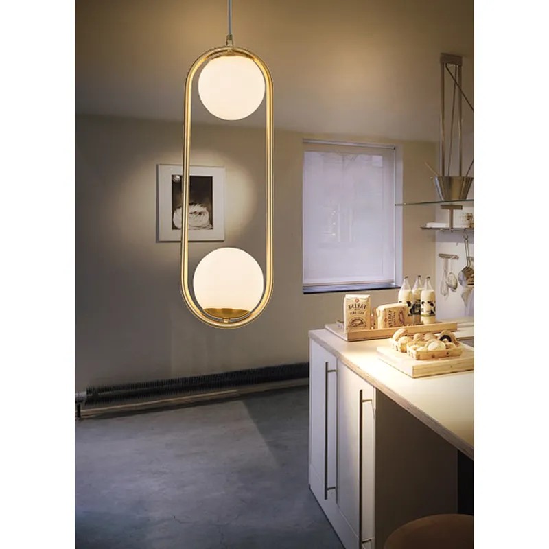 China wholesale good quality modern Meals pendant light indoor decoration gold light