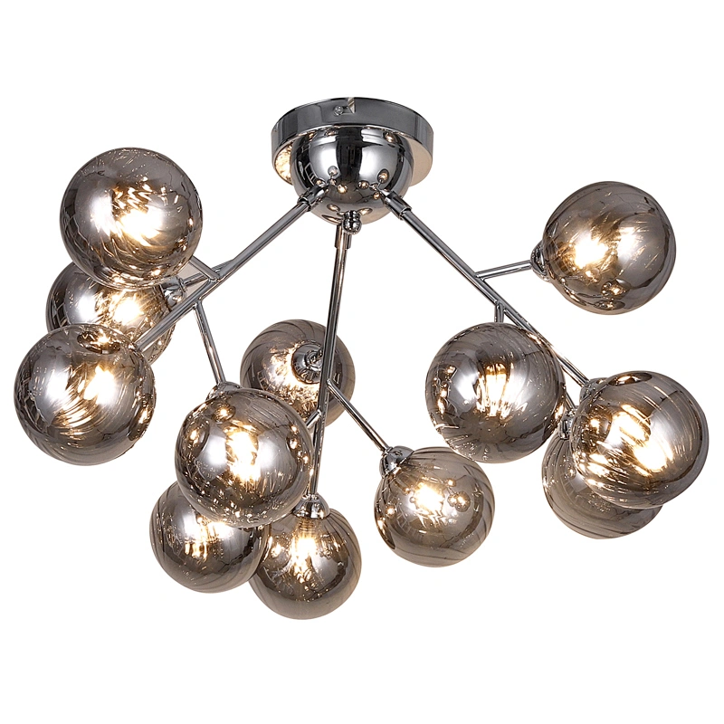 ceiling light modern simple grey glass ball creative home hotel shipping mall decoration ceiling lamp