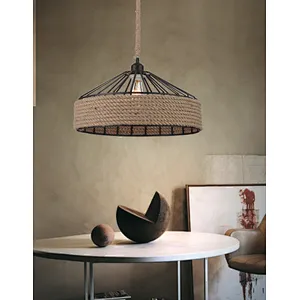 China hot sale American retro hemp rope pendant light with E27 lamp holder dinning lighting