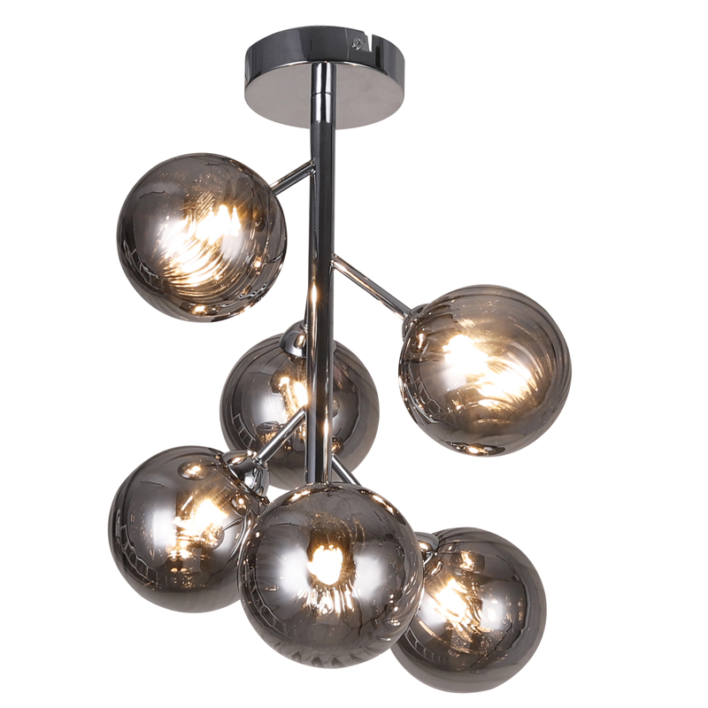 ceiling light modern simple grey glass ball creative home hotel shipping mall decoration ceiling lamp