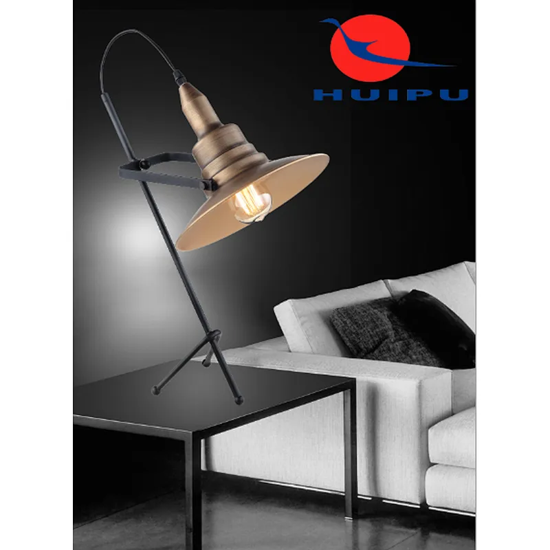 high-end retro table lamp industrial iron art table lamp