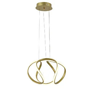 LED Aluminum pendant light Nordic style modern luxury gold pendant lamp for home hotel office