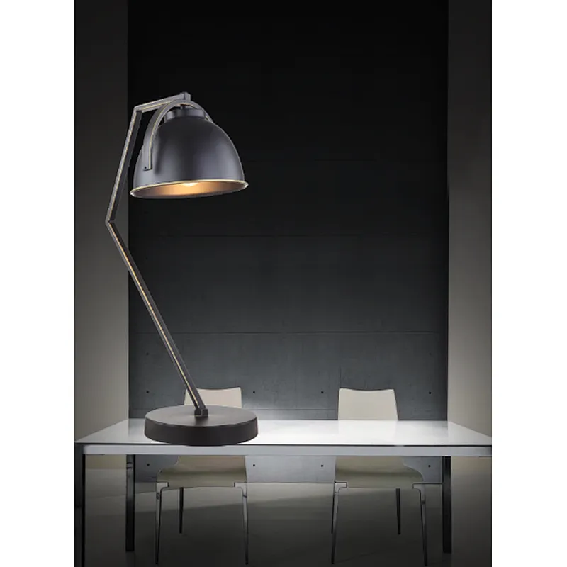 industrial iron black table lamp