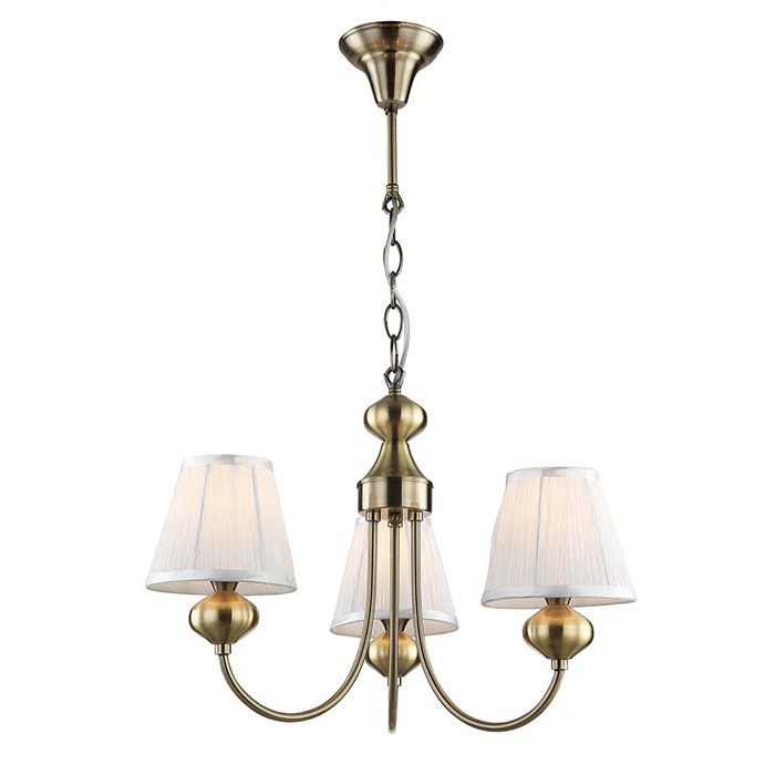 Top Sale Indoor Decoration 3 Lights Antique Brass Chandelier