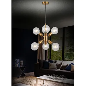 China wholesale modern pendant light  indoor decoration 6 lights pendant chandelier