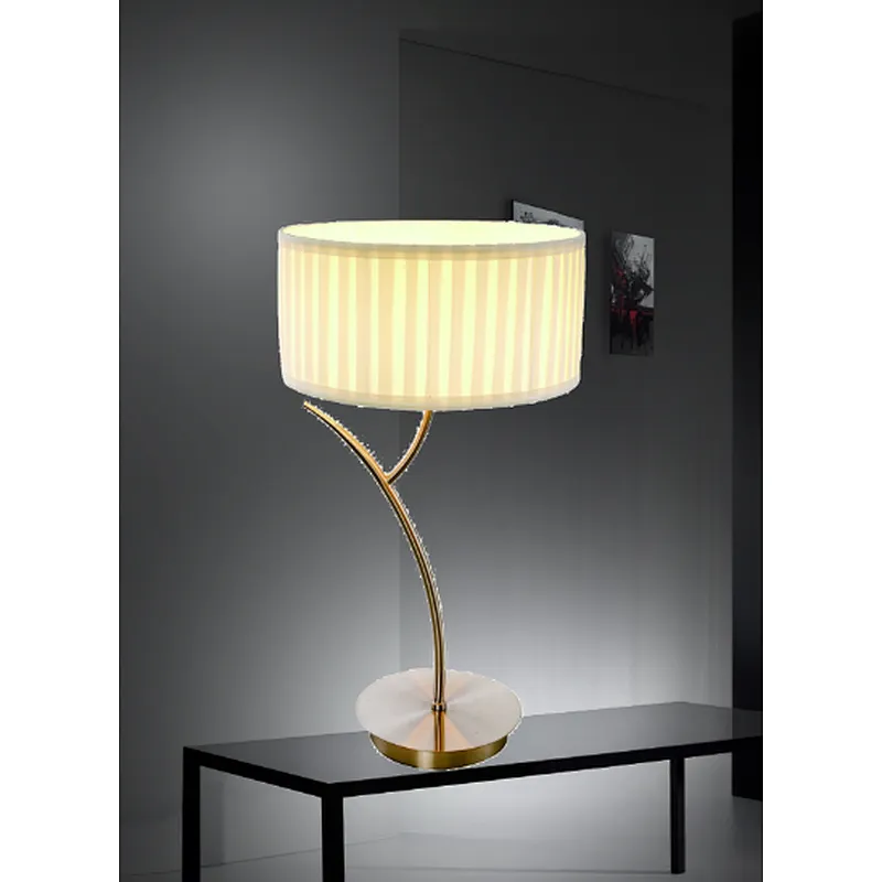 China selling modern white cloth table lamp E27