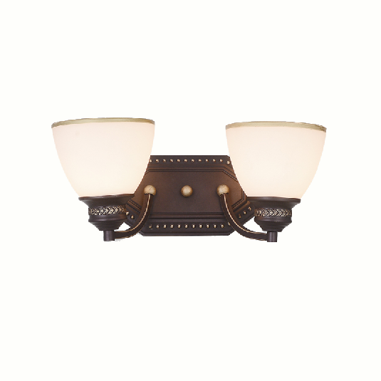 High quality European vintage classic 2 lights glass wall lamp