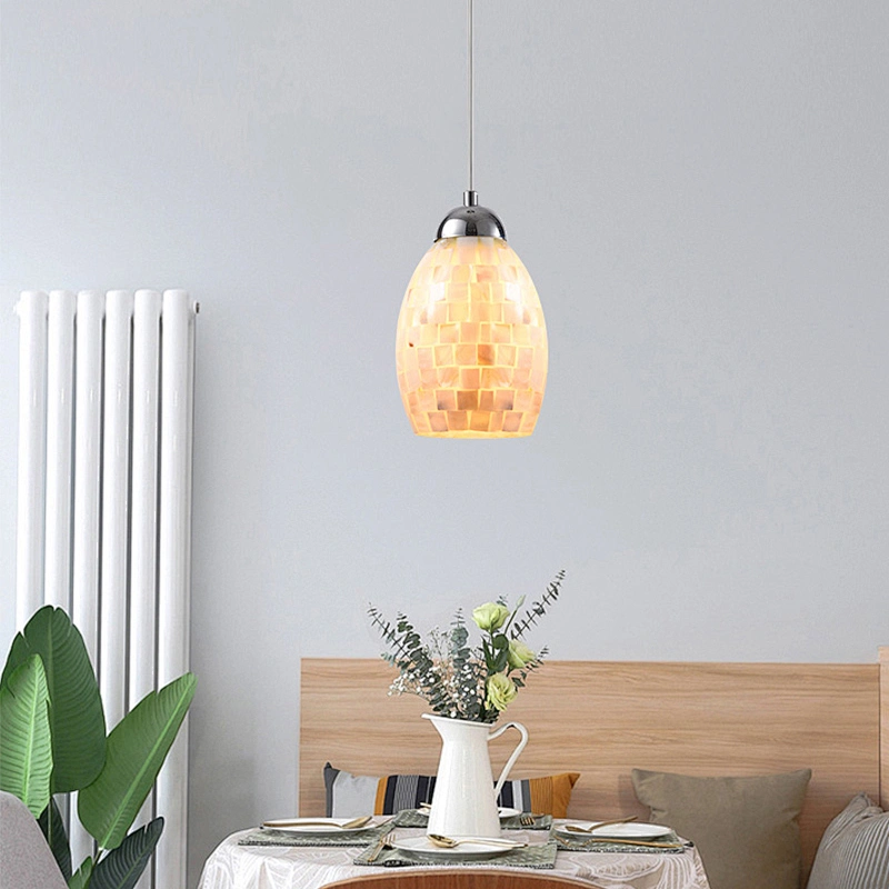 Hot selling modern shell glass pendant light