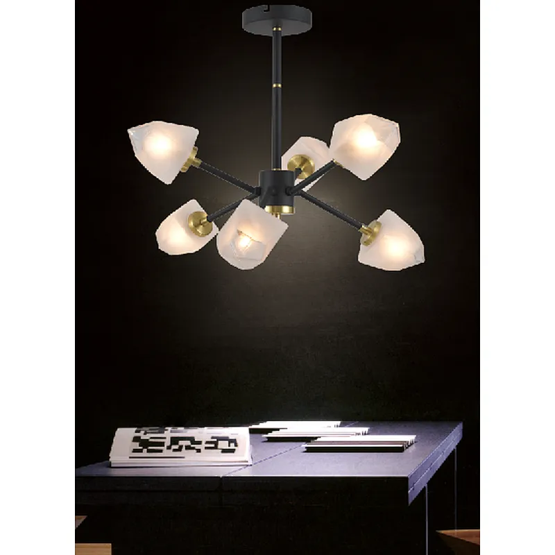 2022 new modern fancy glass chandelier ceiling lamp in China