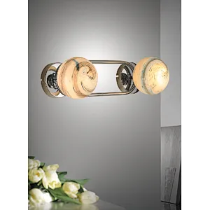 Post-modern fancy double wandering glass ball wall light in China