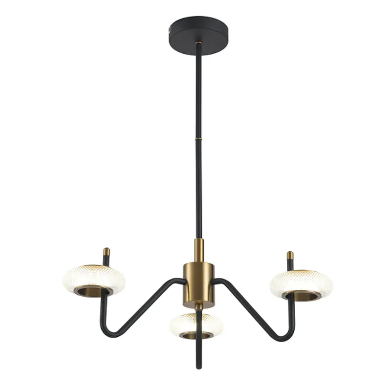 2022 French style modern led 3 lights crystal chandelier pendant light