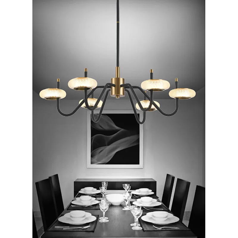 2022 French style modern led 3 lights crystal chandelier pendant light