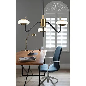 2022 French style modern led 3 lights crystal chandelier pendant light