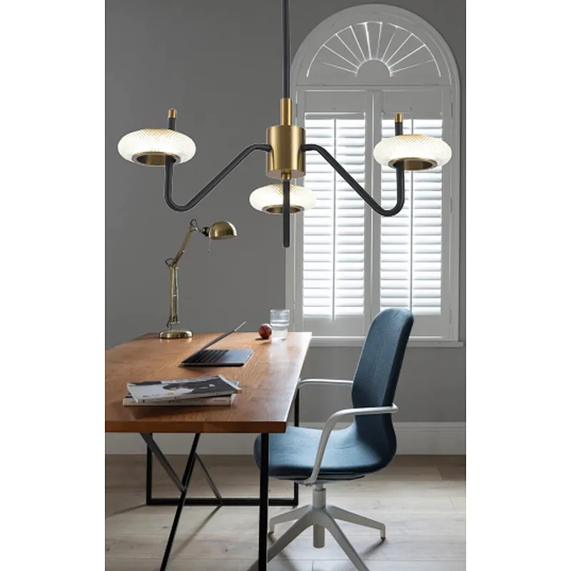 2022 French style modern led 3 lights crystal chandelier pendant light
