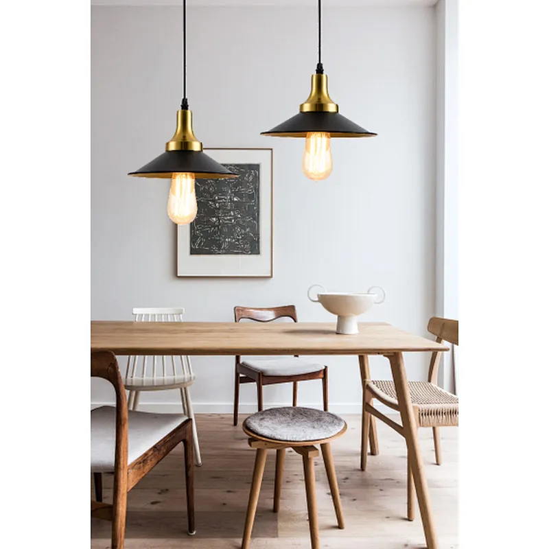 American style iron art E27 pendant light house decoration lighting fixtures