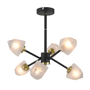 2022 new modern fancy glass chandelier ceiling lamp in China