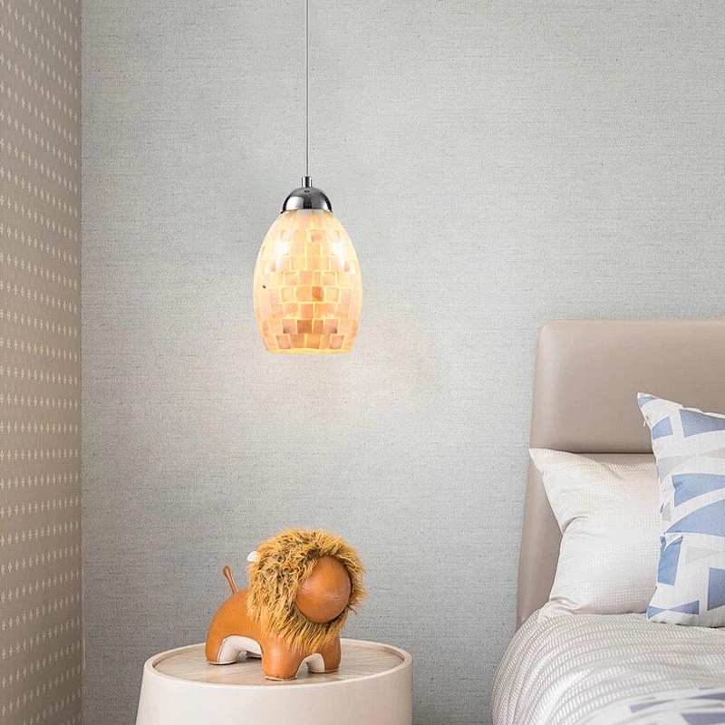 Hot selling modern shell glass pendant light