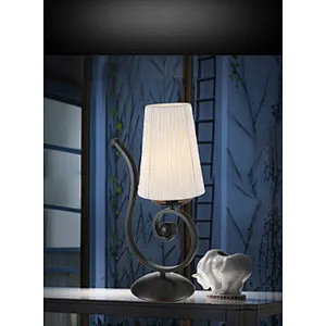 European style vintage classical table lamp with fabric shade